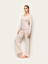 Yamamay BEIGE Women Full-Long Trousers - Basic Modal & Cotton Rib SKU: PPBD193003_726 Image 01