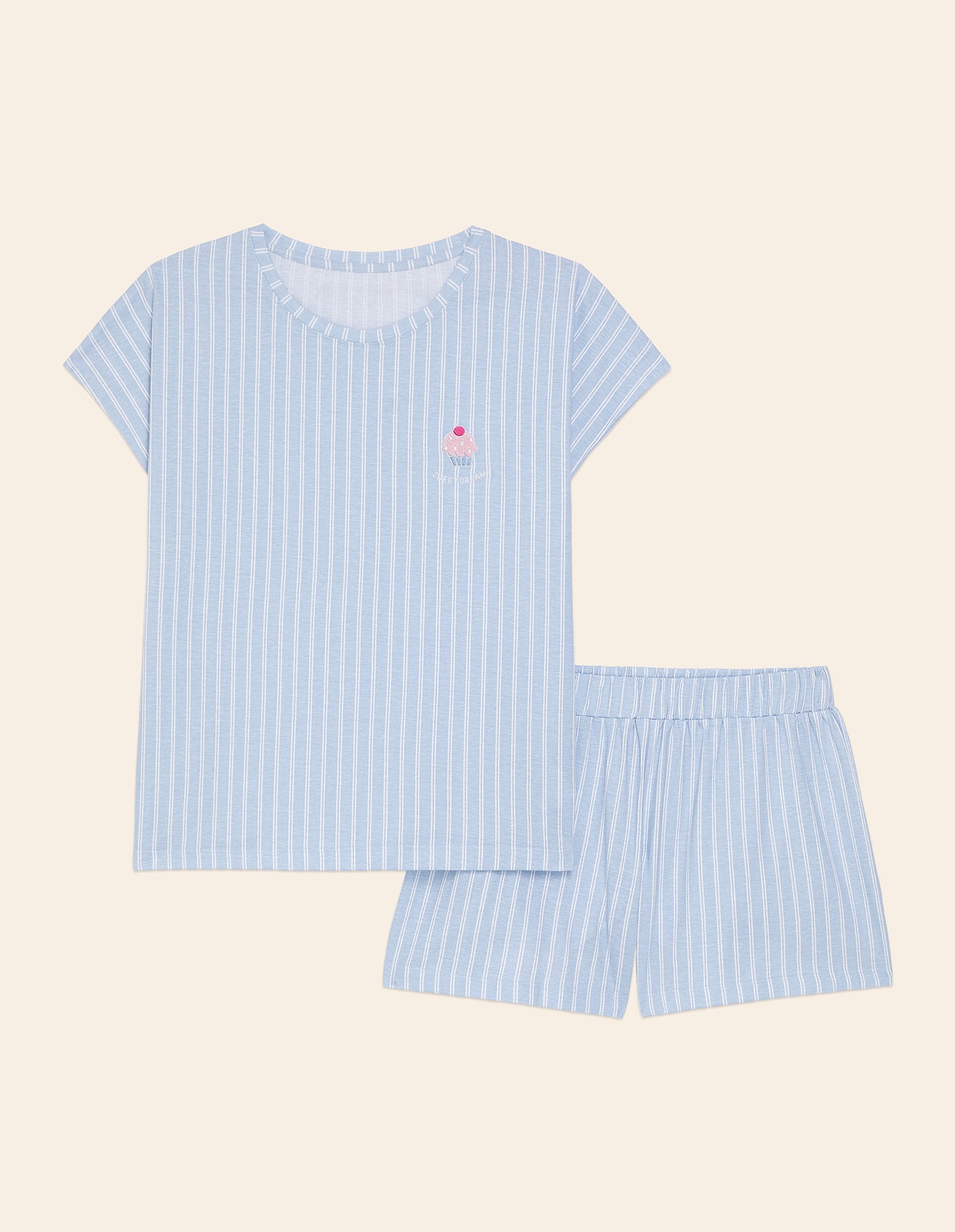Yamamay_Sweet Dreams Short Pajamas with Sweet Treat Stripes_PPCD181005_933_05