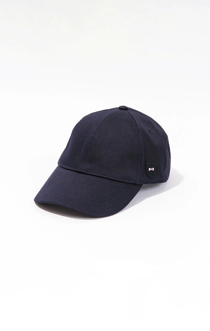 Unicolour Navy Blue Cotton Cap_01