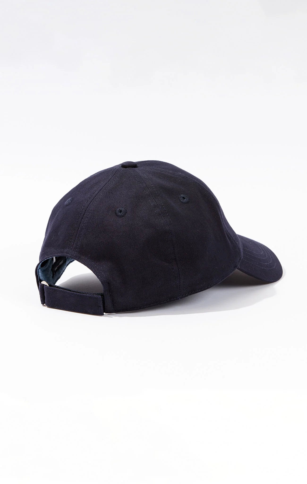 Unicolour Navy Blue Cotton Cap_06