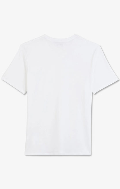 Crew Neck White Light Pima Cotton T-Shirt_05