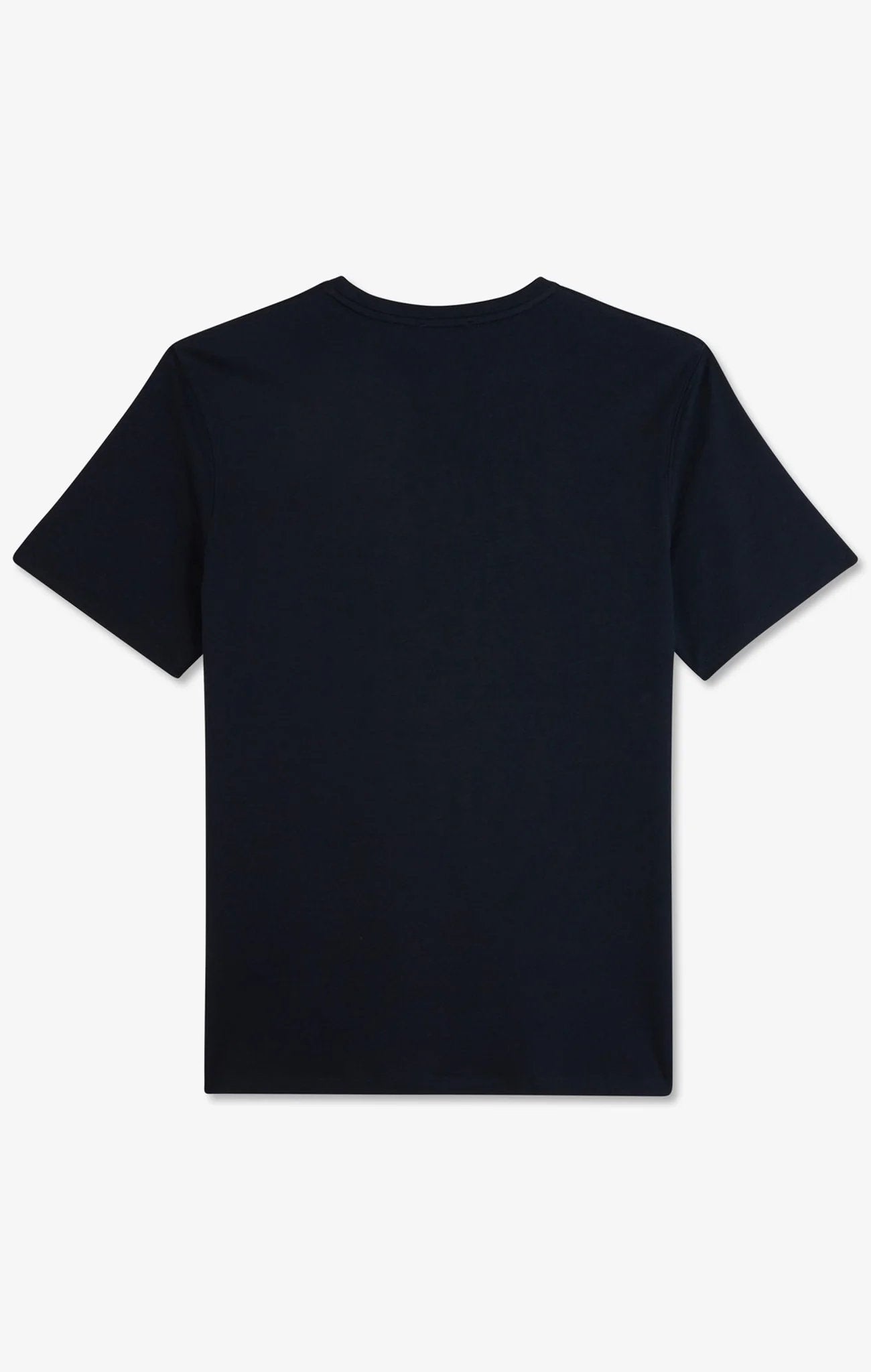 Crew Neck Navy Blue Pima Cotton T-Shirt_05