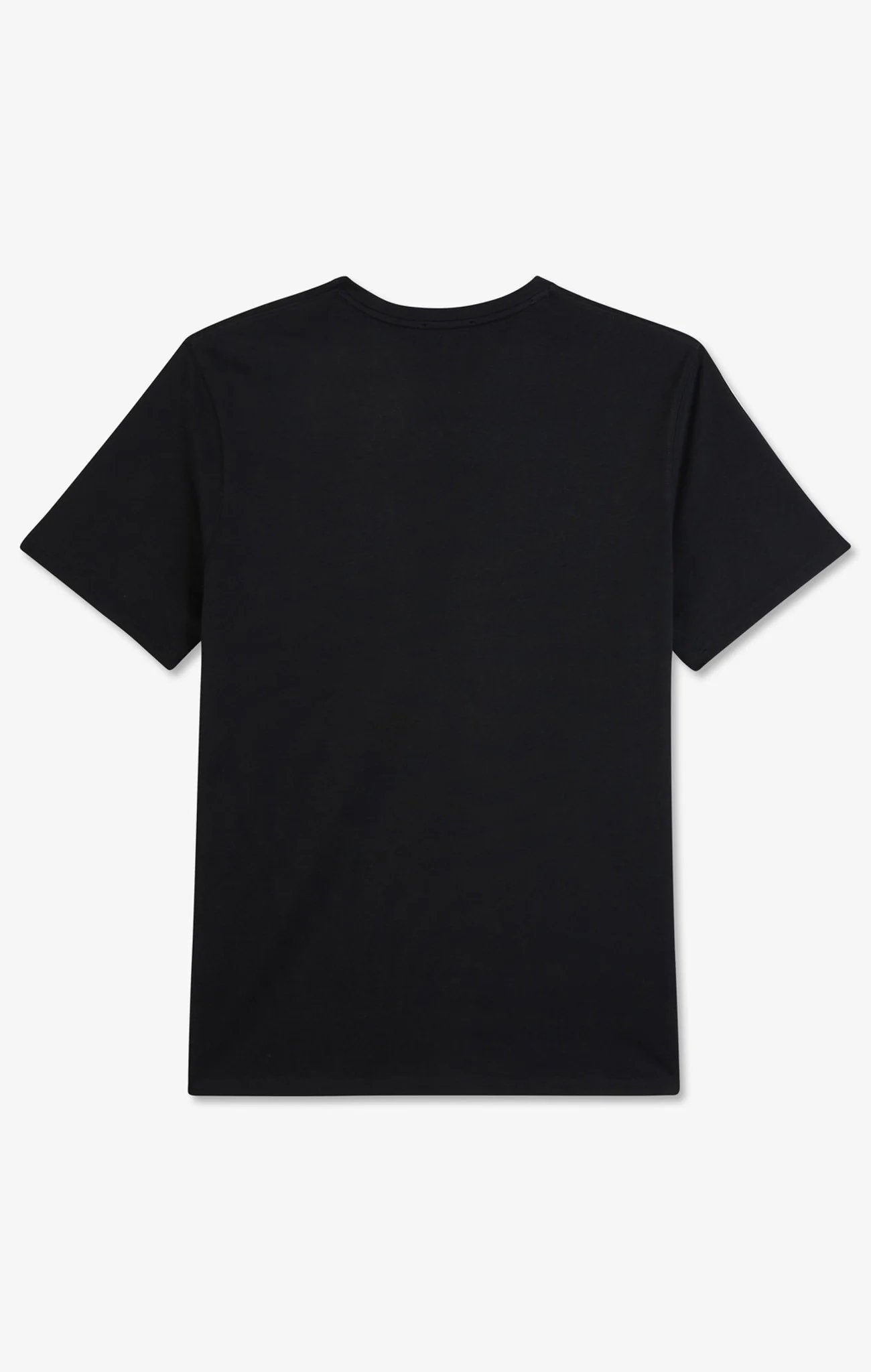 Crew Neck Black Pima Cotton T-Shirt_05