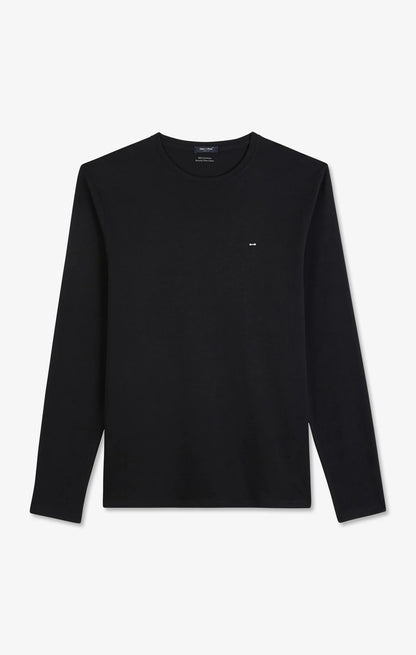 Long Sleeved Black Cotton T-Shirt_04