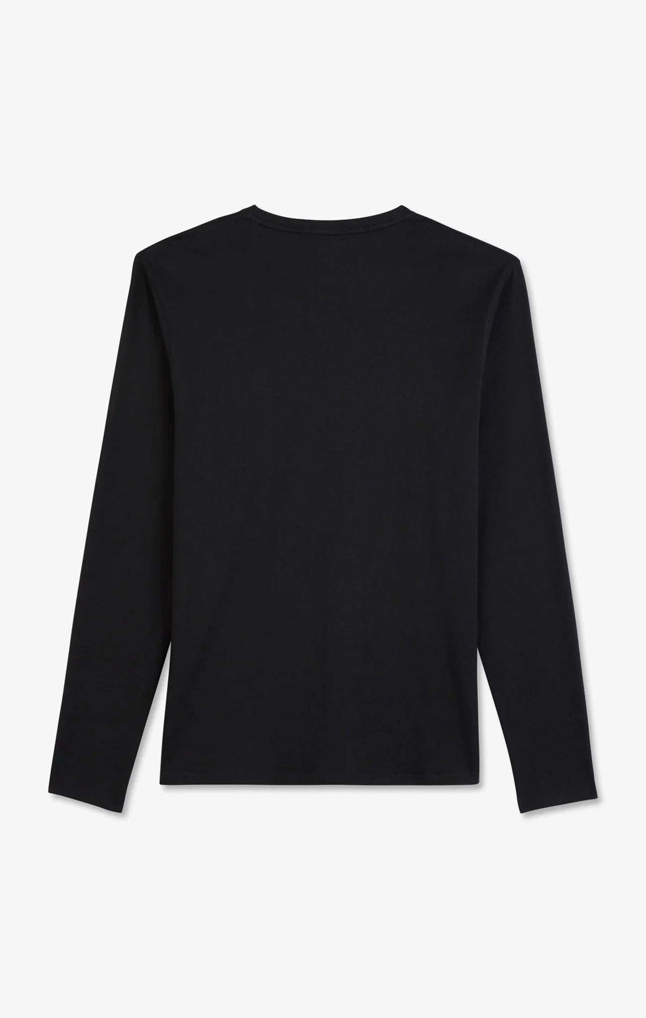 Long Sleeved Black Cotton T-Shirt_05