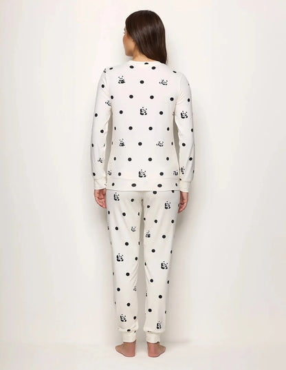 Yamamay_Printed_Long Pajamas Ð Lazy Panda_PPLD183005_128_03
