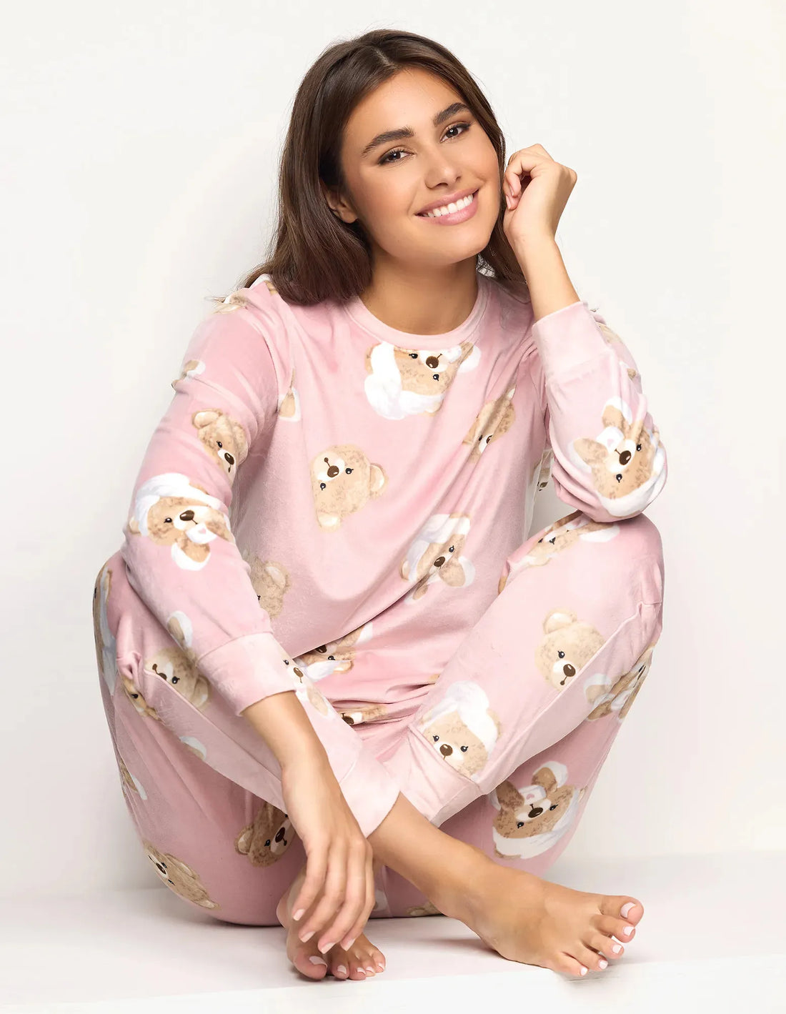 Yamamay_Printed_Long Pajamas Ð Teddy Spa Time_PPLD183006_128_01