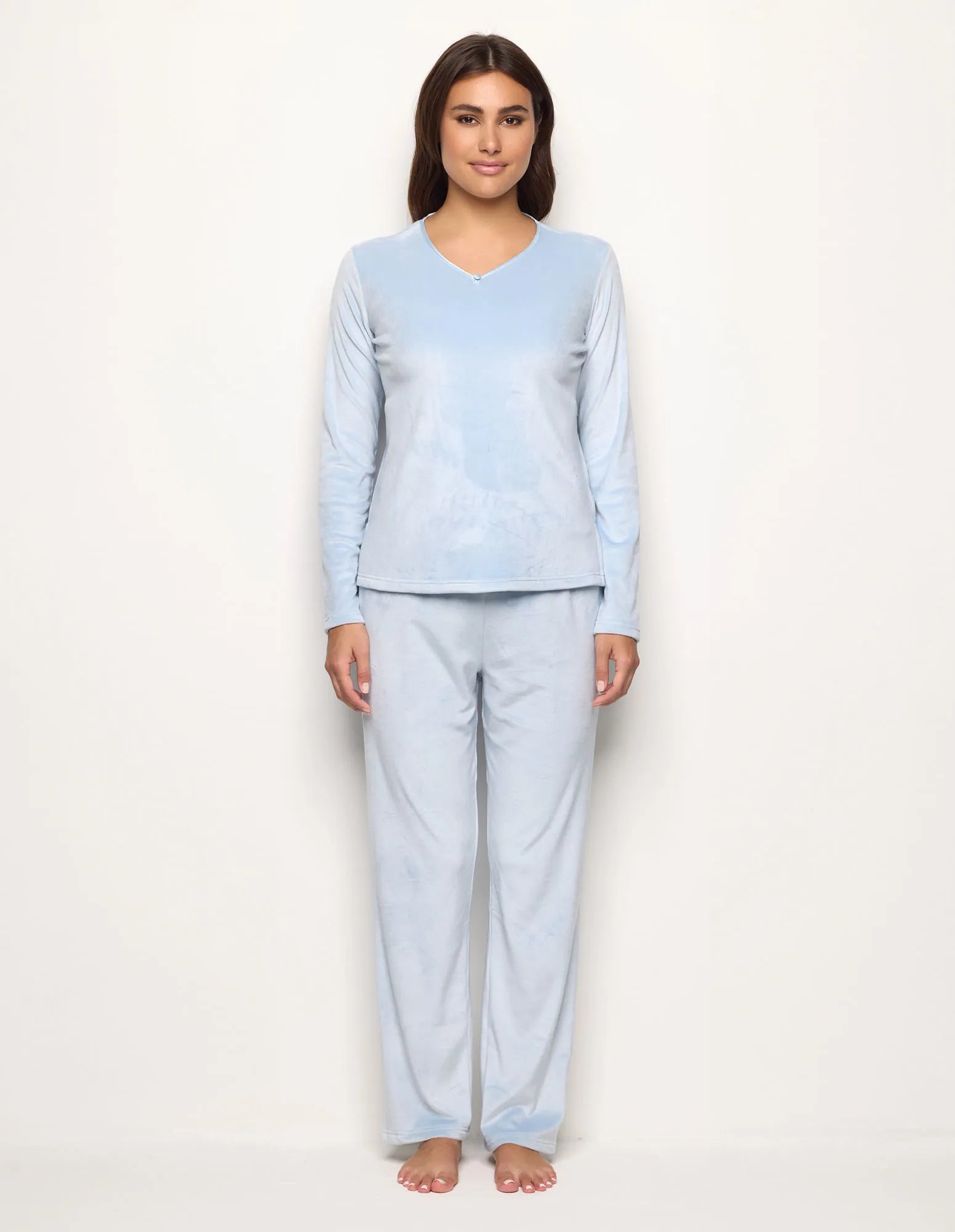 Yamamay_Pastel Azure_Long Pajamas in Chenille_PPLD183009_011_02
