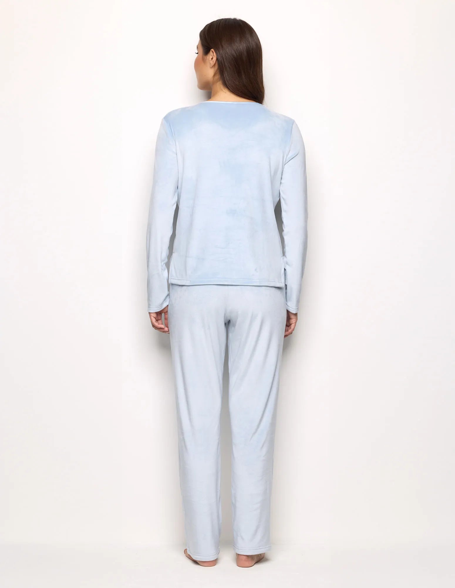 Yamamay_Pastel Azure_Long Pajamas in Chenille_PPLD183009_011_03