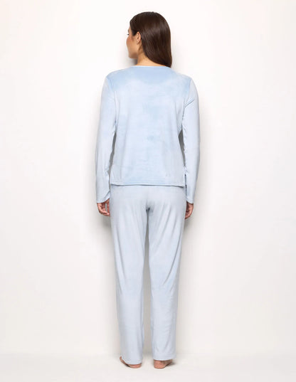 Yamamay_Pastel Azure_Long Pajamas in Chenille_PPLD183009_011_03