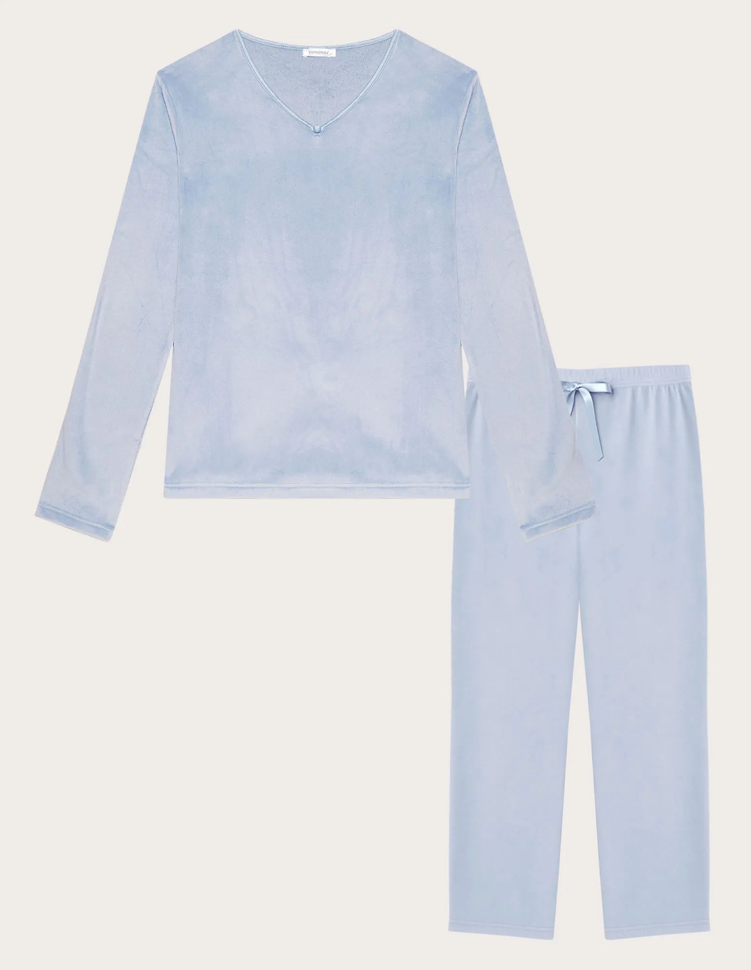 Yamamay_Pastel Azure_Long Pajamas in Chenille_PPLD183009_011_06