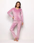 Yamamay_Mauve_Long Pajamas in Chenille_PPLD183009_061_01