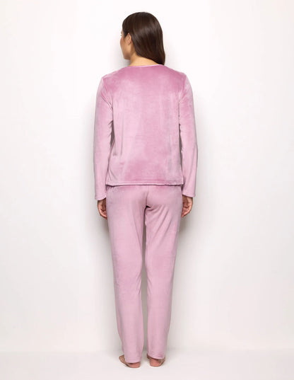 Yamamay_Mauve_Long Pajamas in Chenille_PPLD183009_061_03