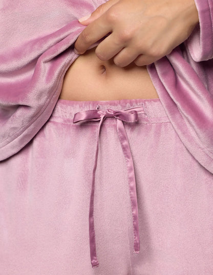 Yamamay_Mauve_Long Pajamas in Chenille_PPLD183009_061_05