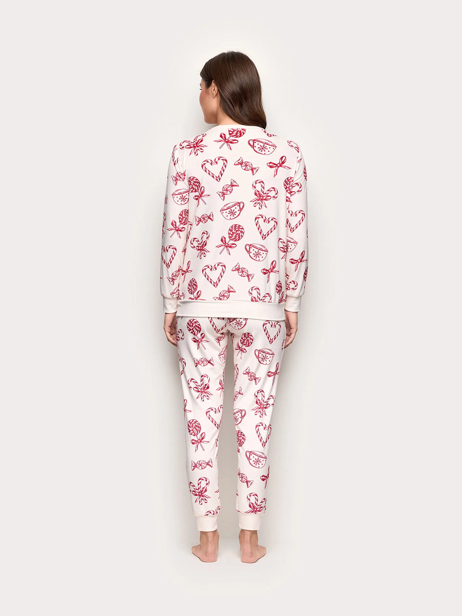 Yamamay_Printed_Candy Cane Club Chenille Long Pajamas_PPLD184016_128_04