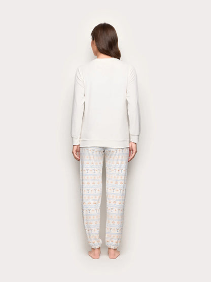 Yamamay_Almond_Apr�s Ski Chenille Long Pyjamas_PPLD184018_244_04