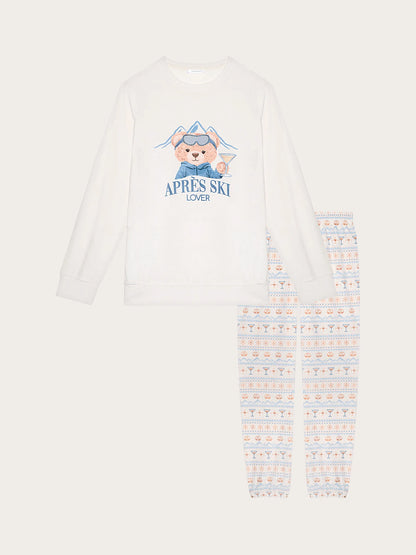 Yamamay_Almond_Apr�s Ski Chenille Long Pyjamas_PPLD184018_244_05