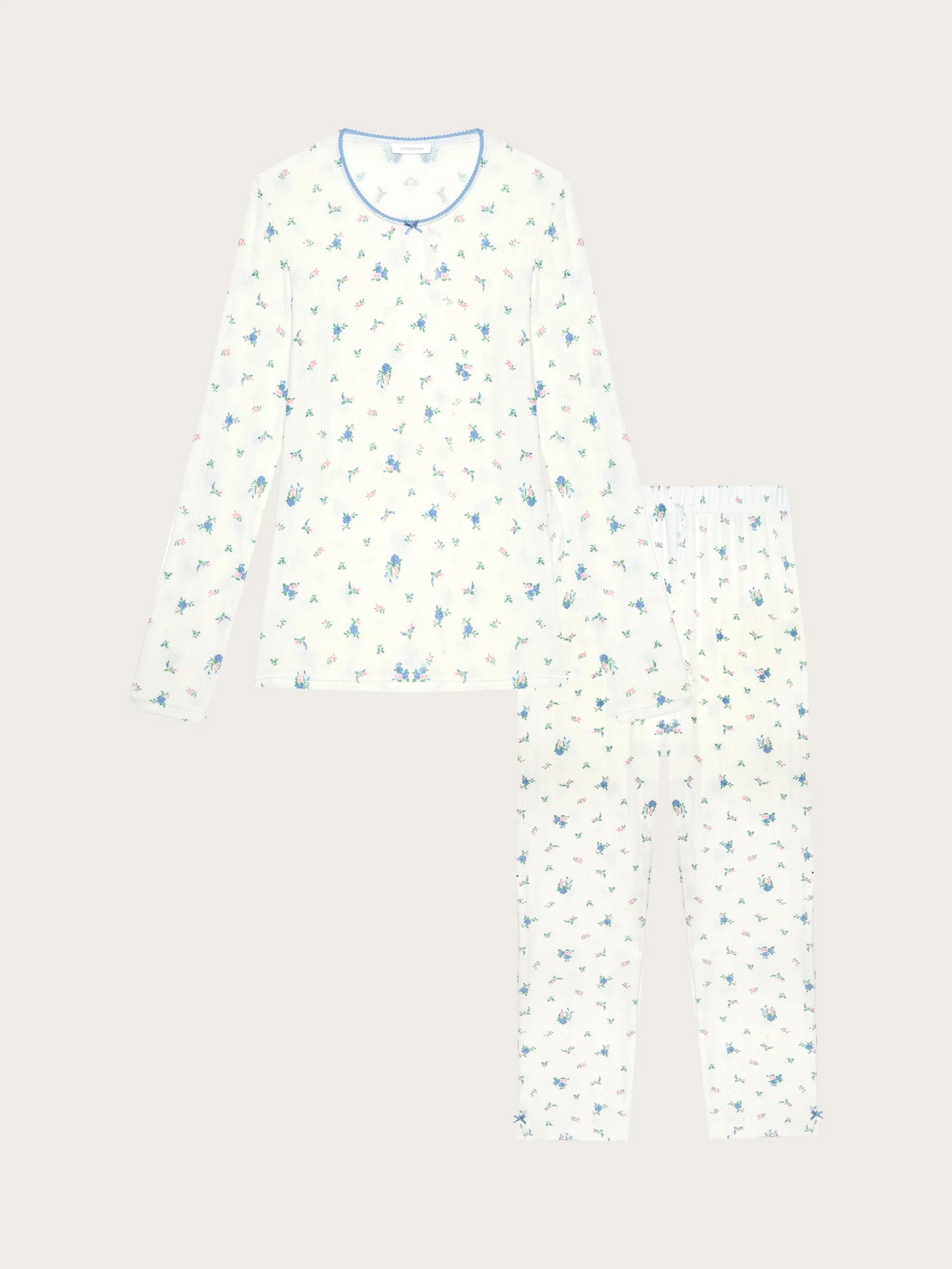 Yamamay_Printed_Long Jacquard Jersey Pyjamas - Pointell_PPLD191004_128_05