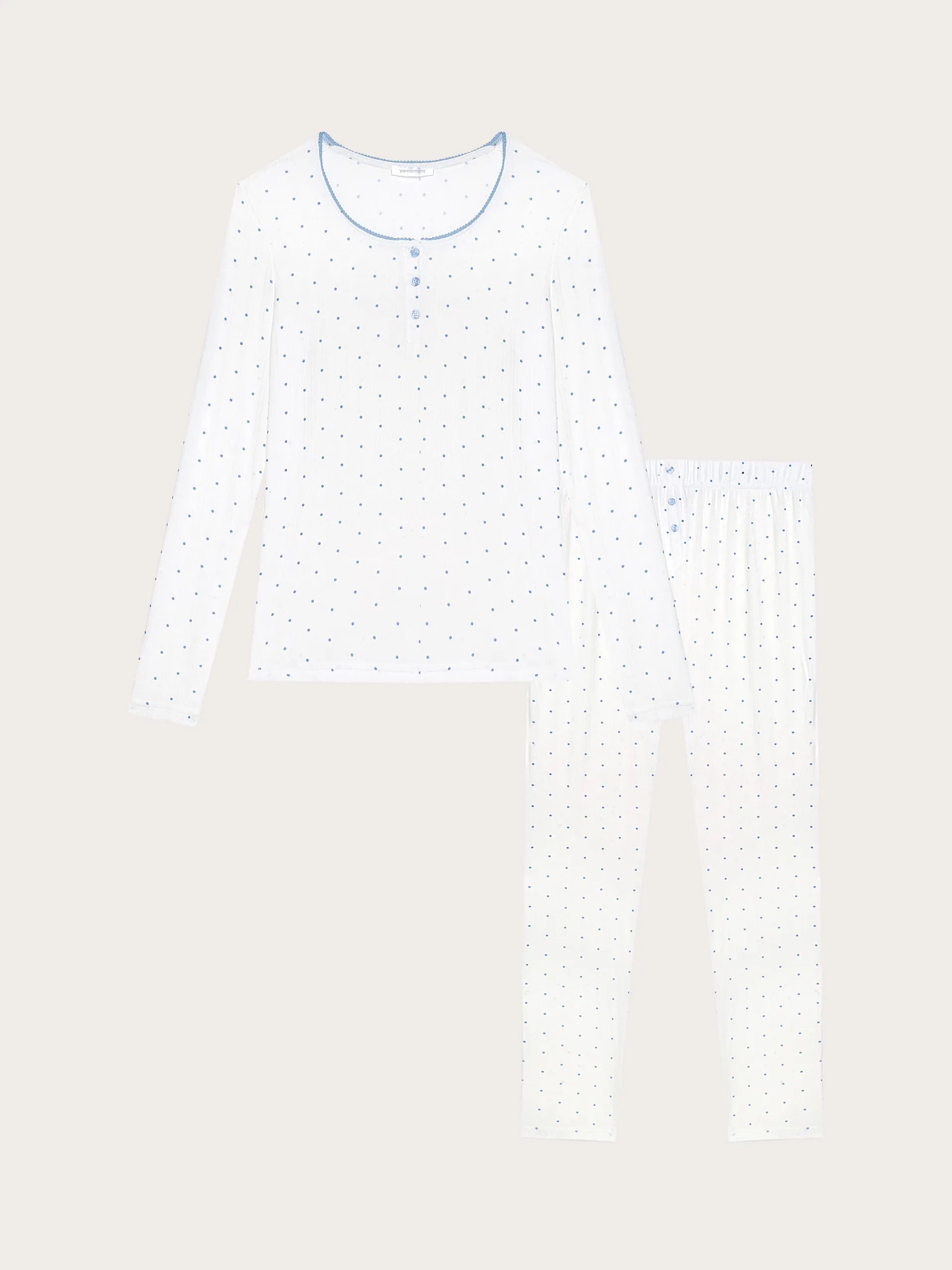 Yamamay_Printed_Long Jacquard Jersey Pyjamas - Pointell_PPLD191005_128_04