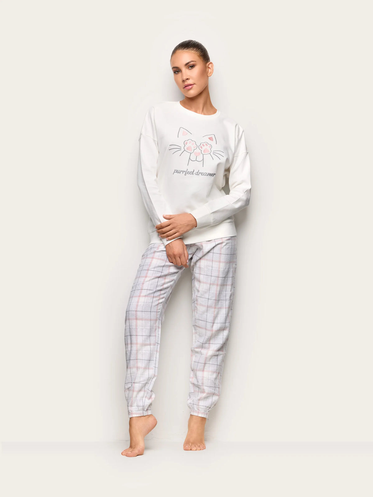 Yamamay ALMOND Women Pyjamas - Purrfect Dreamer SKU: PPLD193004_244 Image 01