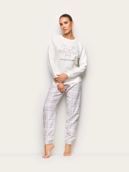 Yamamay ALMOND Women Pyjamas - Purrfect Dreamer SKU: PPLD193004_244 Image 01