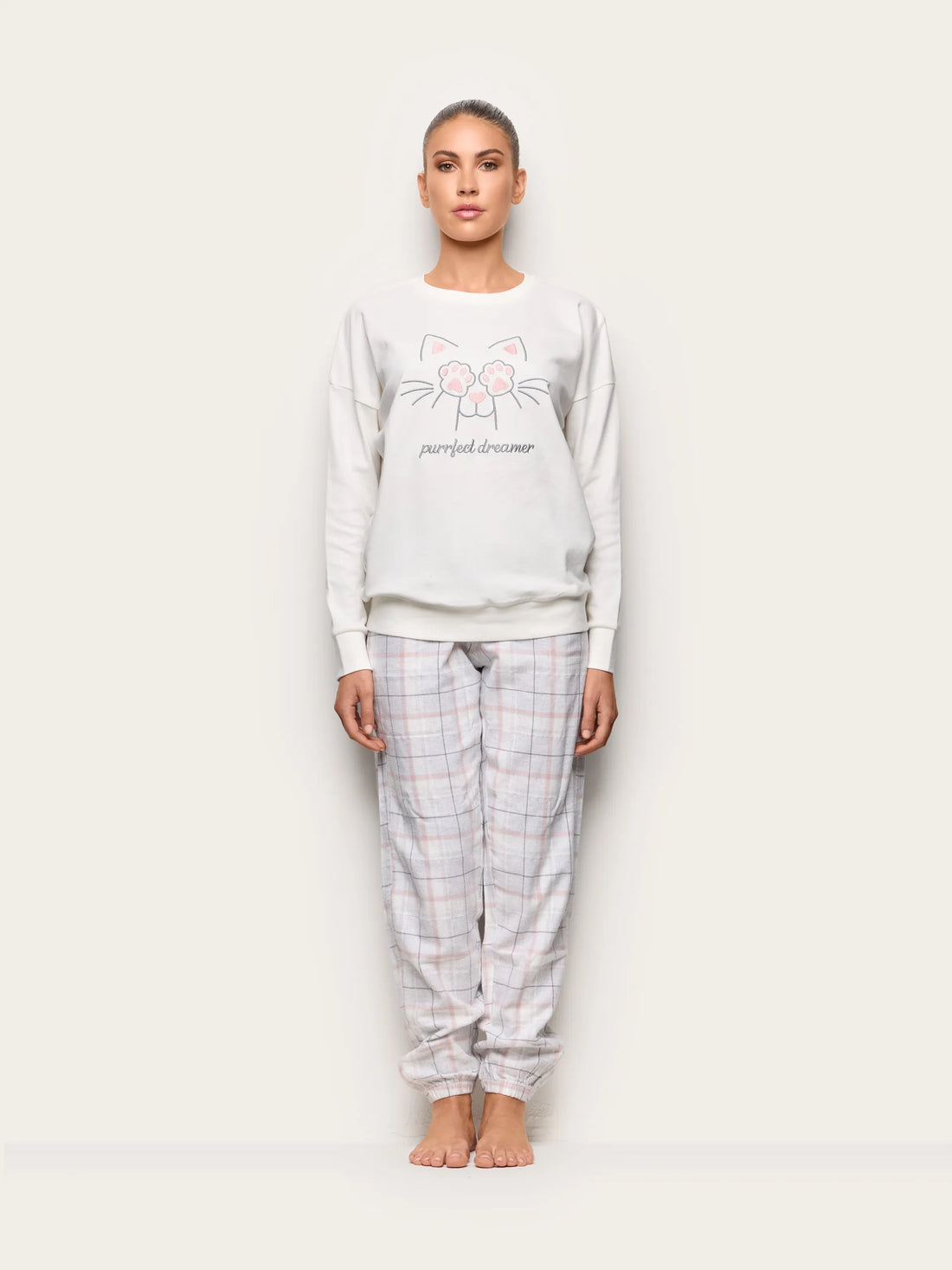 Yamamay ALMOND Women Pyjamas - Purrfect Dreamer SKU: PPLD193004_244 Image 02