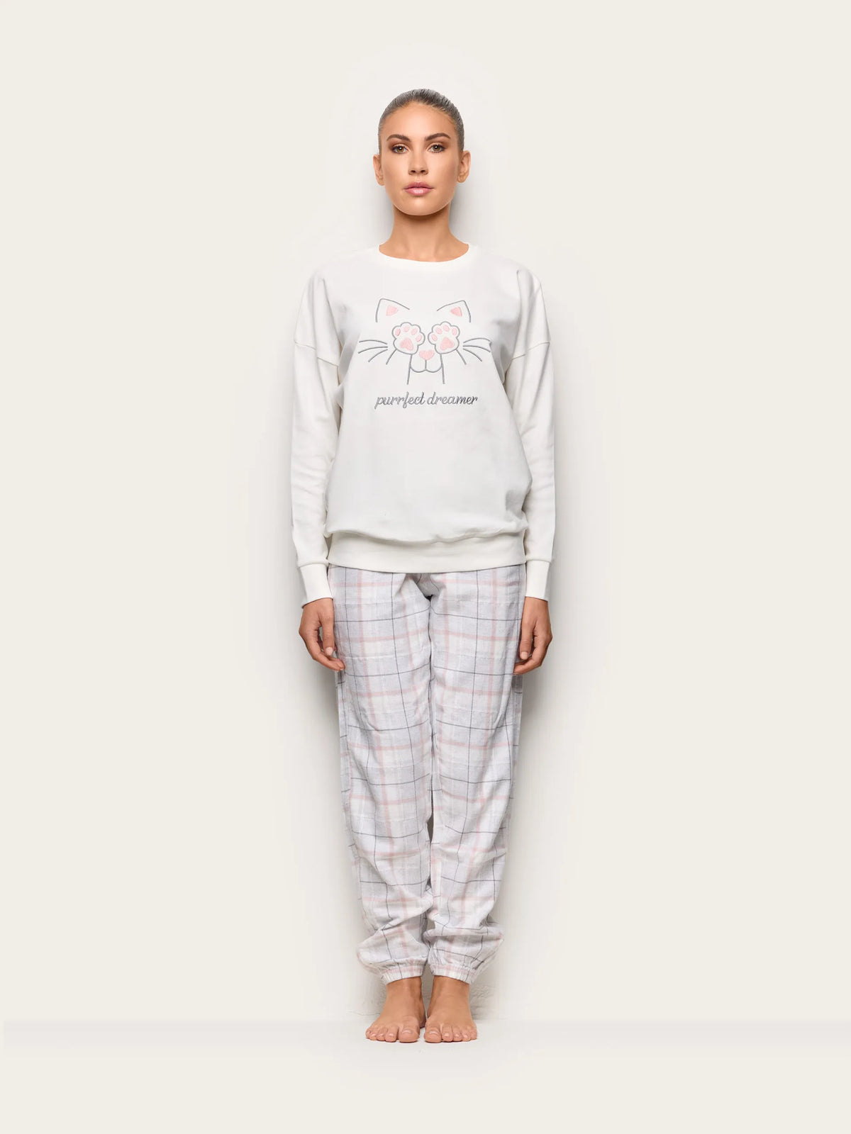 Yamamay ALMOND Women Pyjamas - Purrfect Dreamer SKU: PPLD193004_244 Image 02