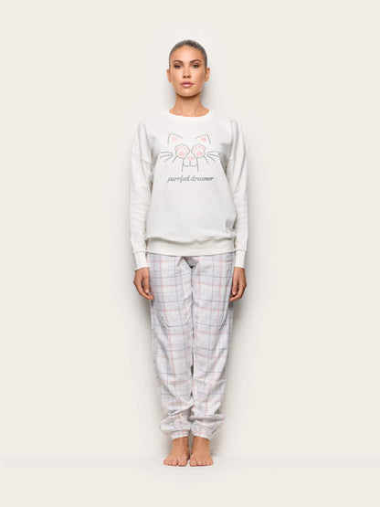 Yamamay ALMOND Women Pyjamas - Purrfect Dreamer SKU: PPLD193004_244 Image 02