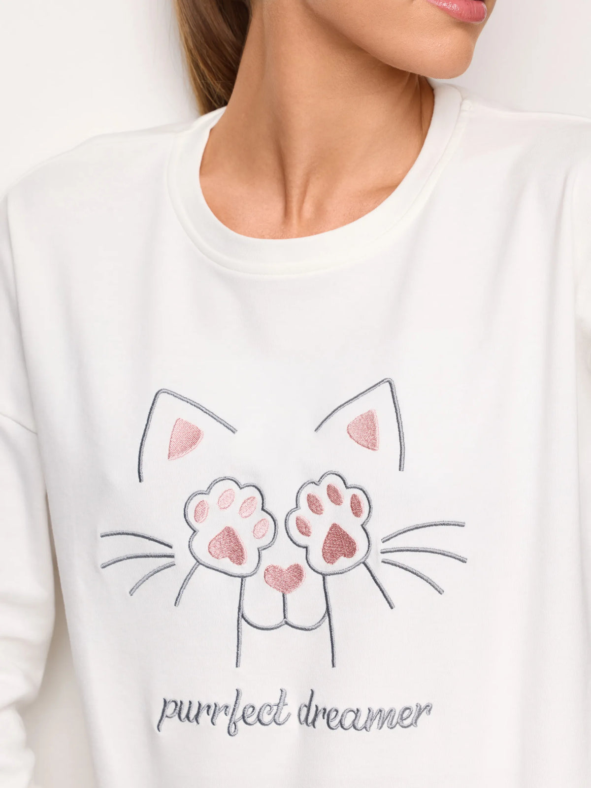 Yamamay ALMOND Women Pyjamas - Purrfect Dreamer SKU: PPLD193004_244 Image 03