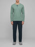 Yamamay_Sage Green_Long Jersey and Cotton Canvas Pyjamas - Daily Pajamas Ii_PPLU191004_120_00