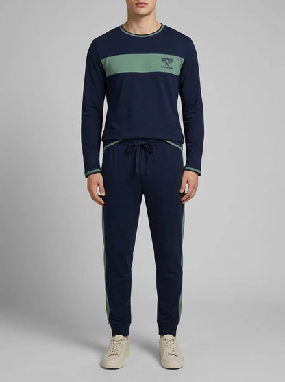 Yamamay_Night Blue_Long Cotton Jersey Pyjamas - Daily Pajamas Ii_PPLU191005_024_00