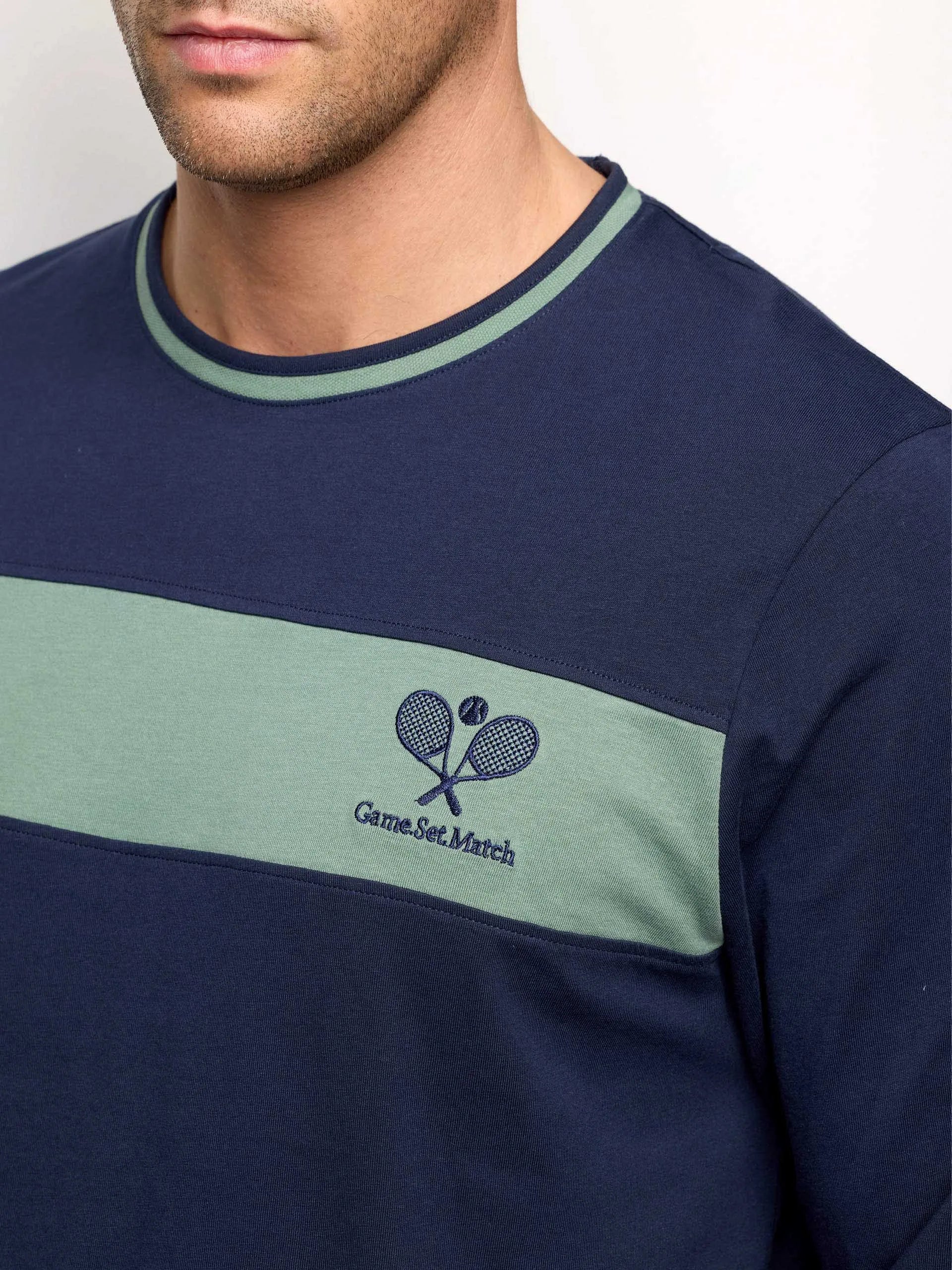 Yamamay_Night Blue_Long Cotton Jersey Pyjamas - Daily Pajamas Ii_PPLU191005_024_03