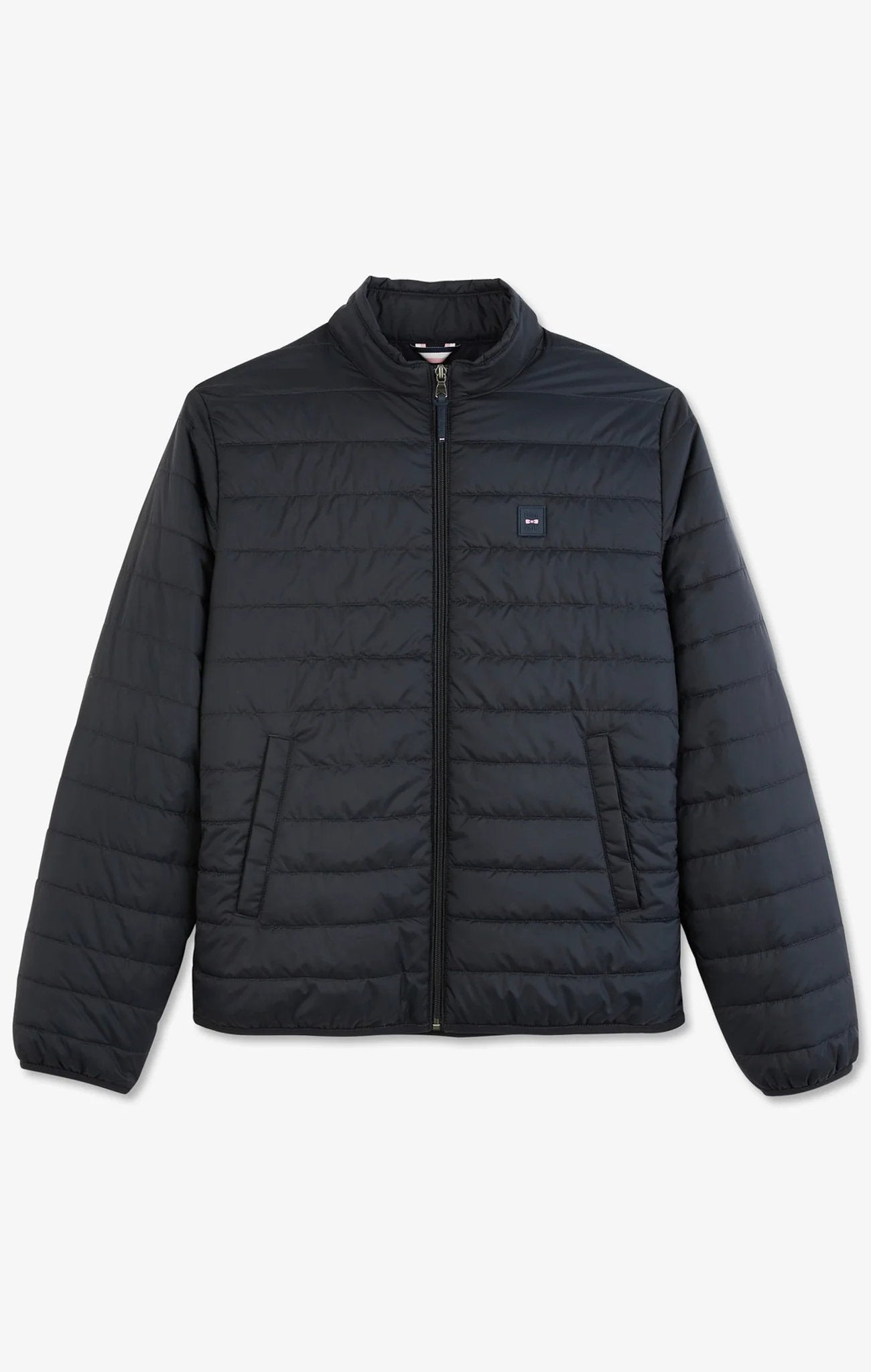 Dark Blue Lightweight Long-Sleeved Puffa Jacket_04