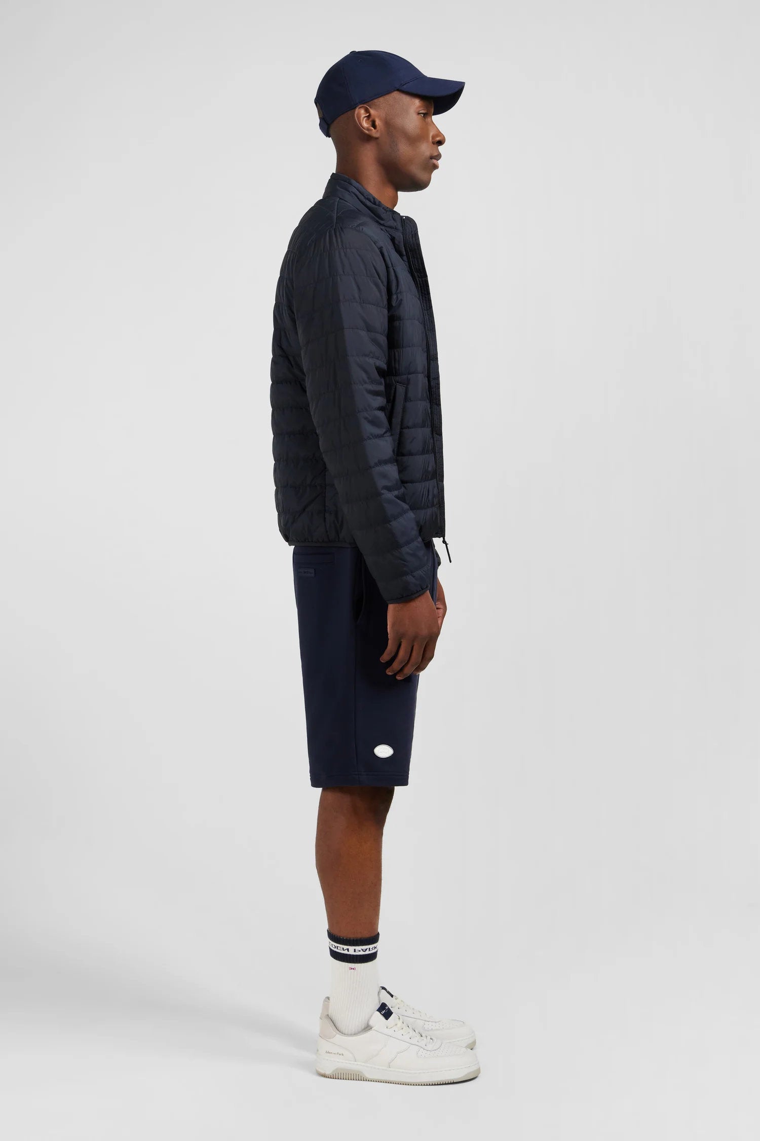 Dark Blue Lightweight Long-Sleeved Puffa Jacket_06