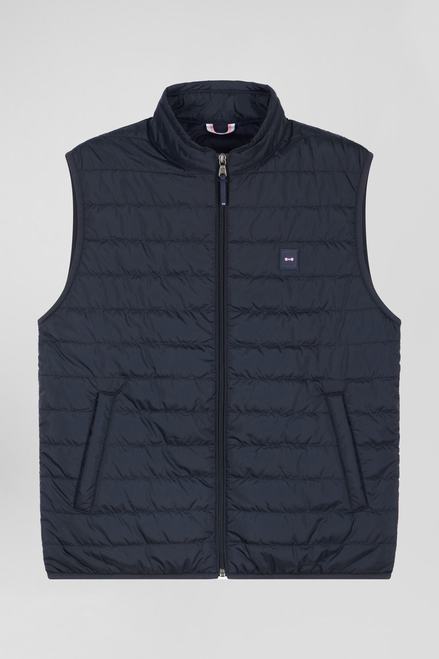 Navy Blue Sleeveless Puffa Jacket_04