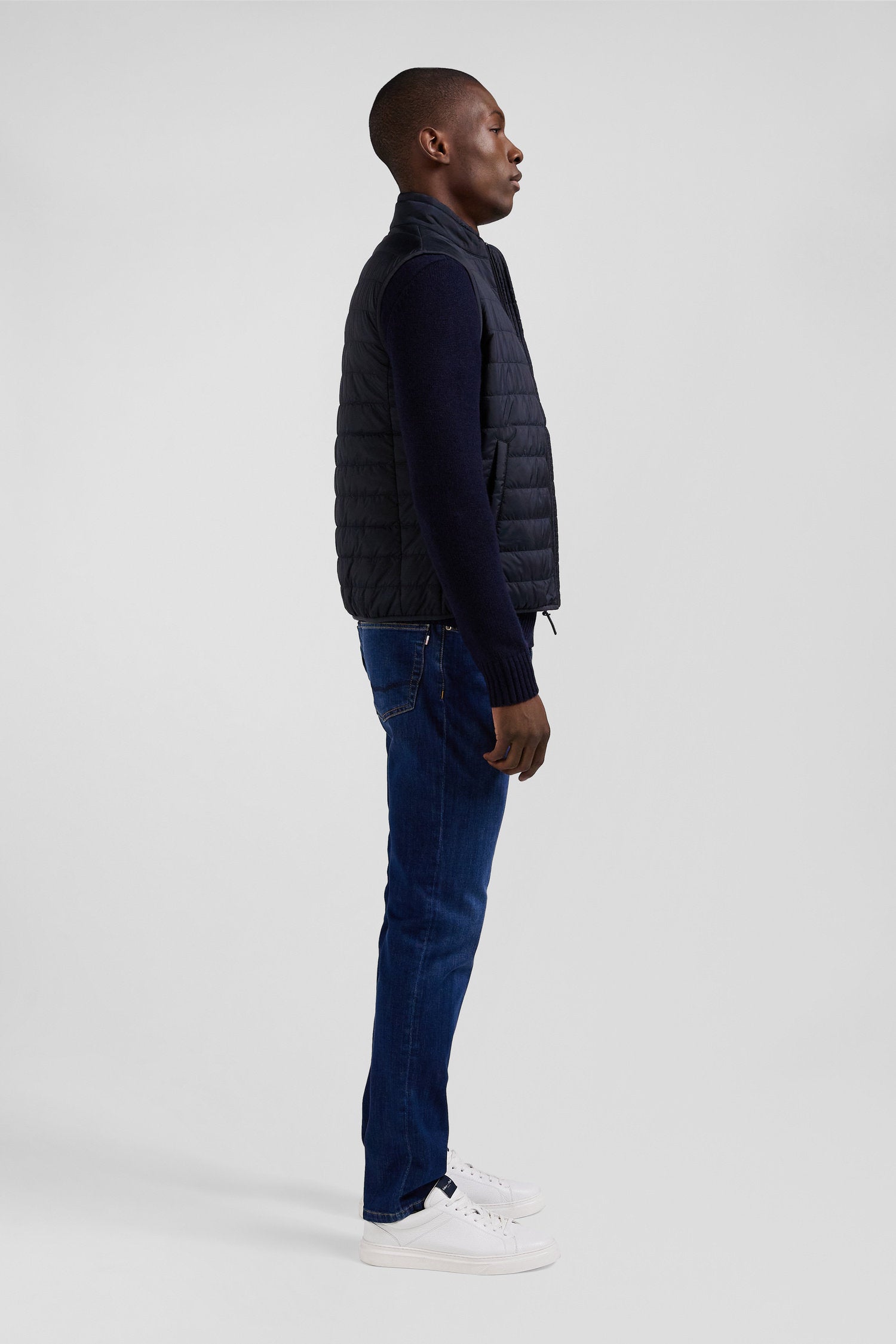 Navy Blue Sleeveless Puffa Jacket_06