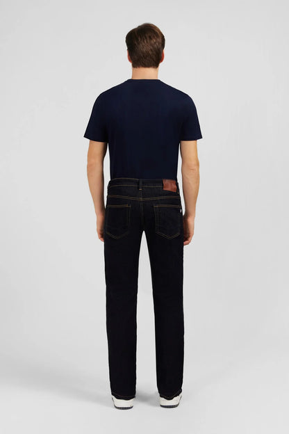 Navy Blue Jeans In Stretch Cotton_03