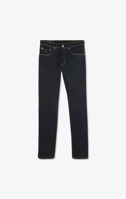 Navy Blue Jeans In Stretch Cotton_04