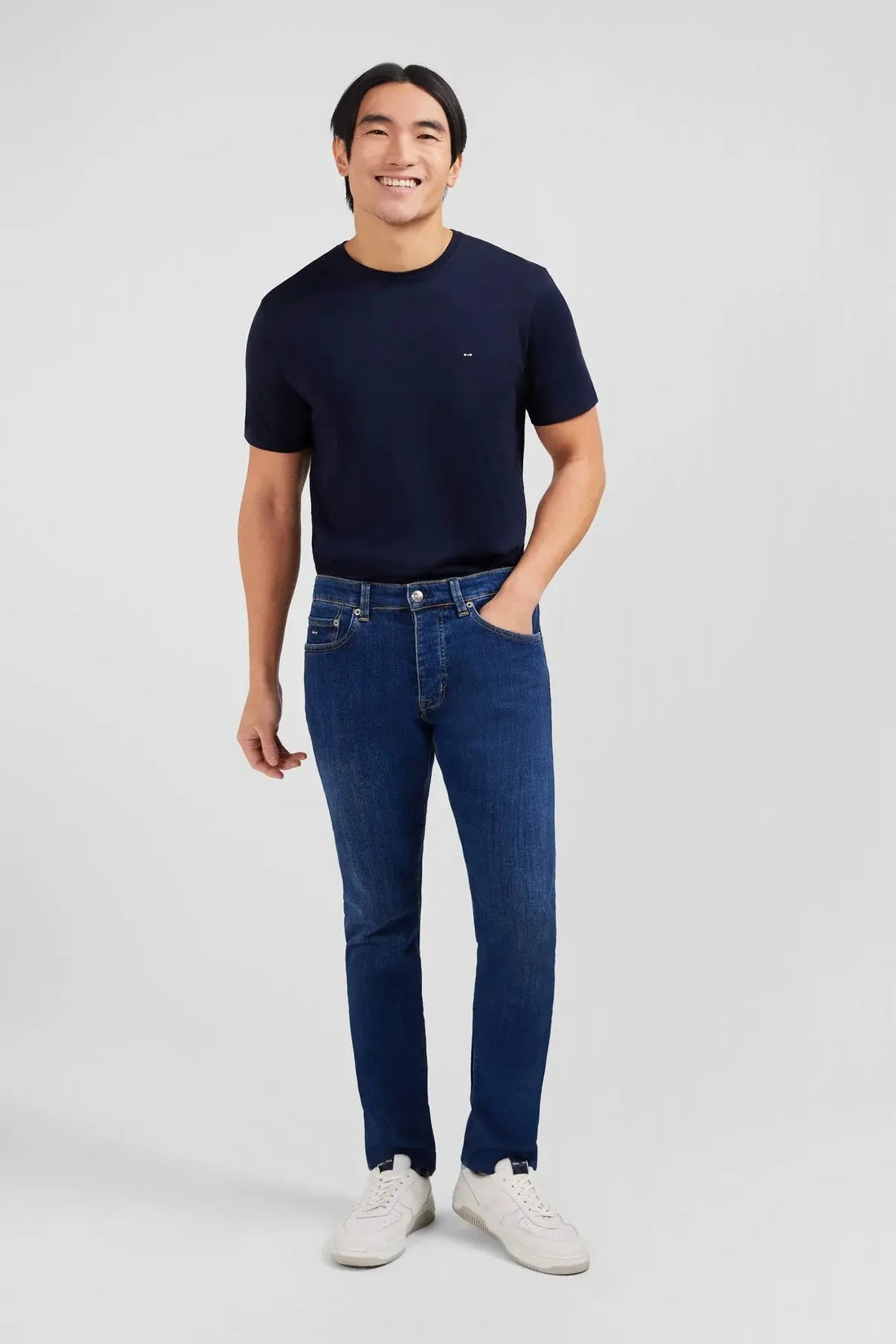 Eden Park_Blue Jeans in Stretch Cotton_PPPAN5PE0016_BLF1_01