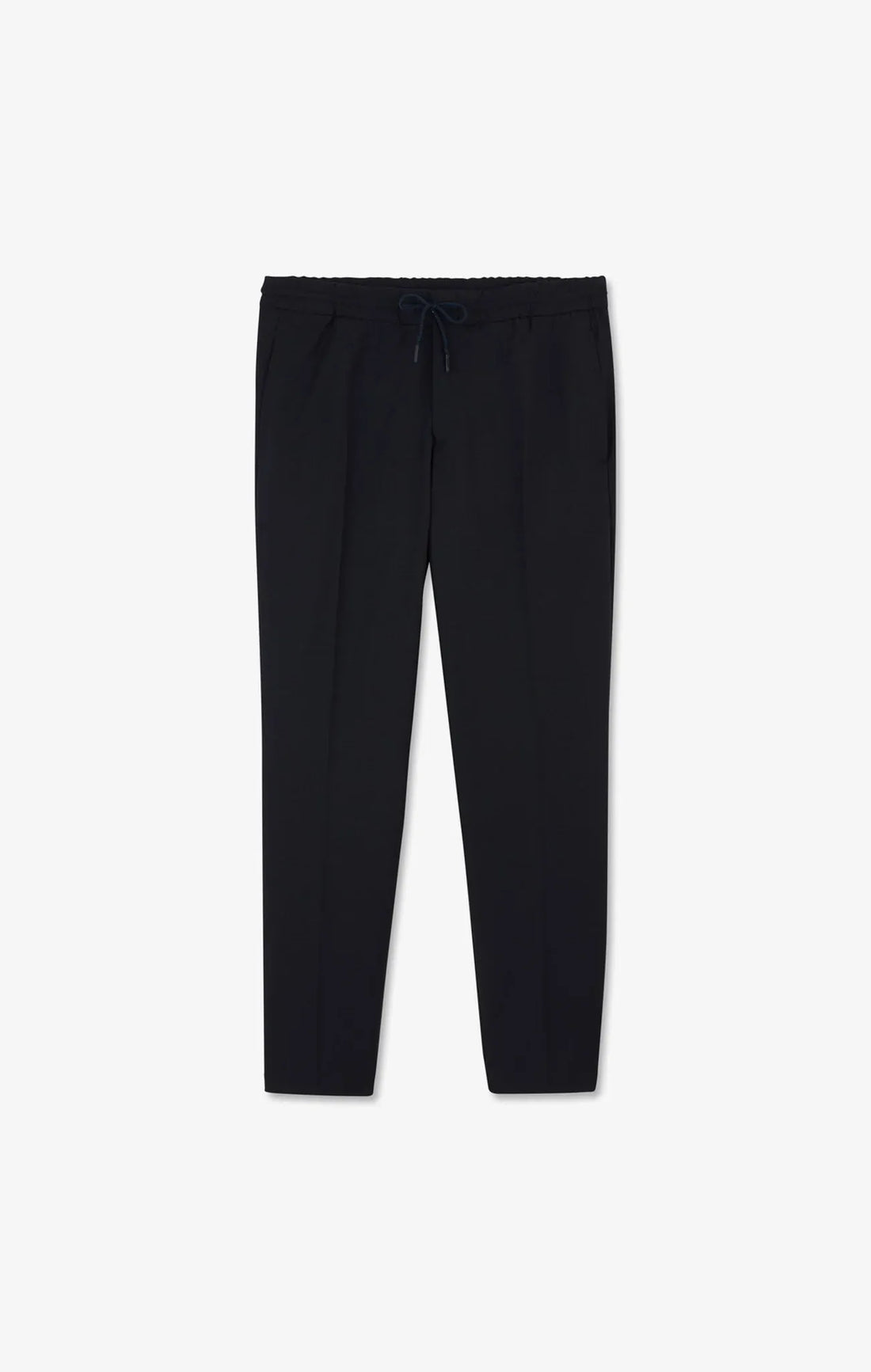 Eden Park Navy Blue Men Navy Blue Trousers with Elasticated Waist SKU: PPPANPAE0008_BLF Image 02