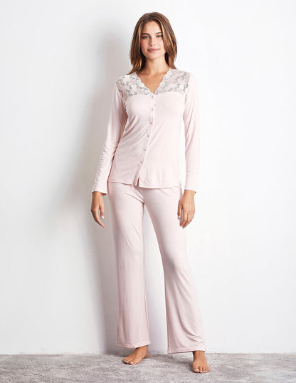 Open Long Pajamas - Primula Color_PPRD173001_087_02