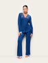 Yamamay DARK BLUE Women Long-Pyjamas with Front Opening - Primula Color SKU: PPRD193001_215 Image 01