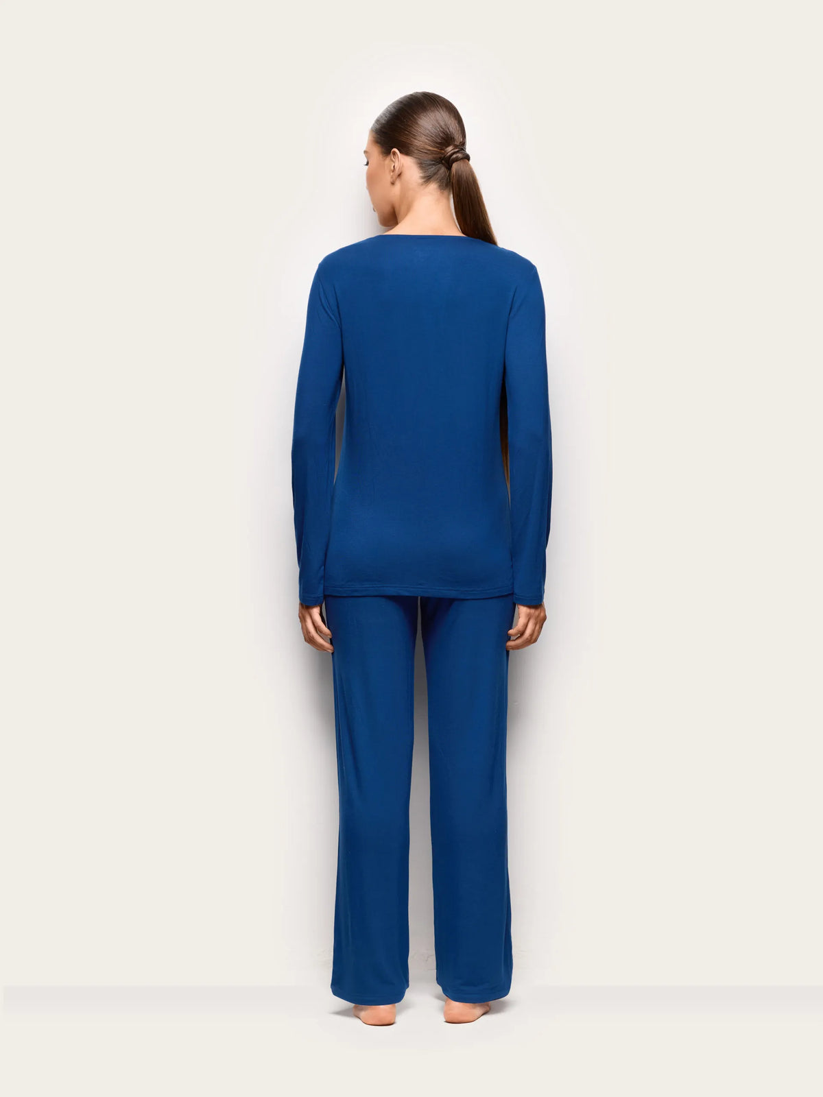Yamamay DARK BLUE Women Long-Pyjamas with Front Opening - Primula Color SKU: PPRD193001_215 Image 05