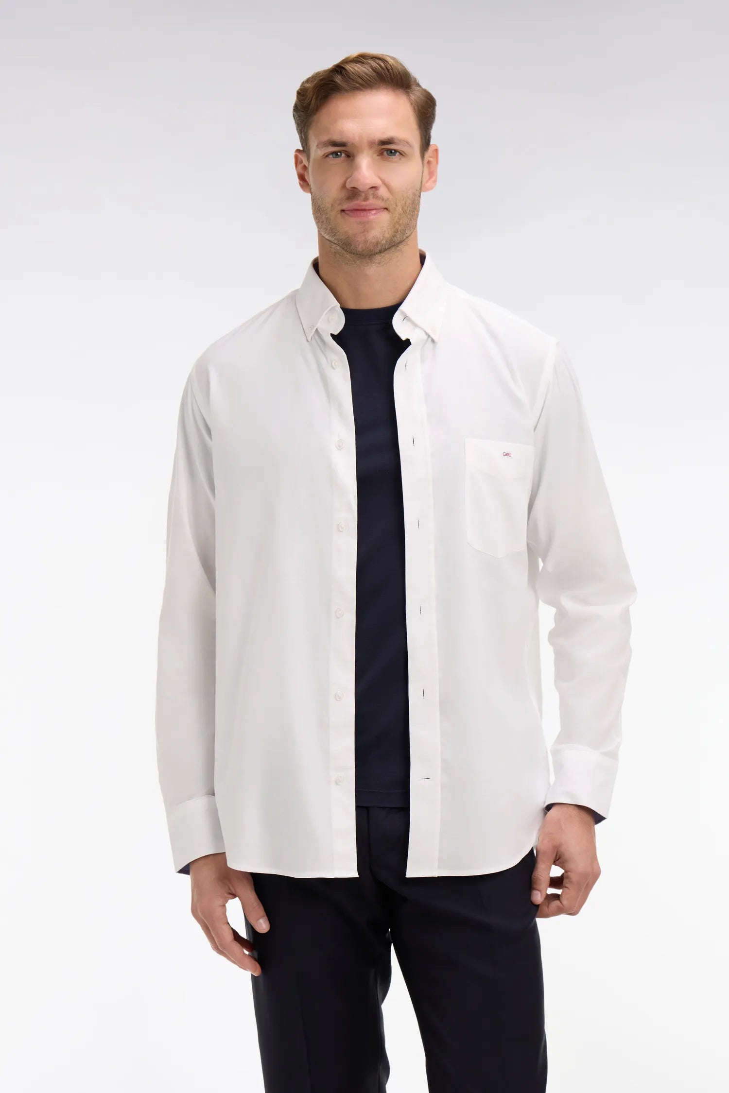 Eden Park White Men White Cotton Shirt SKU: PPSHICHE0020_BC Image 01