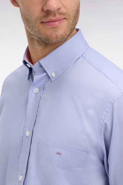 Eden Park Light Blue Men Blue Cotton Shirt SKU: PPSHICHE0020_BLM Image 04