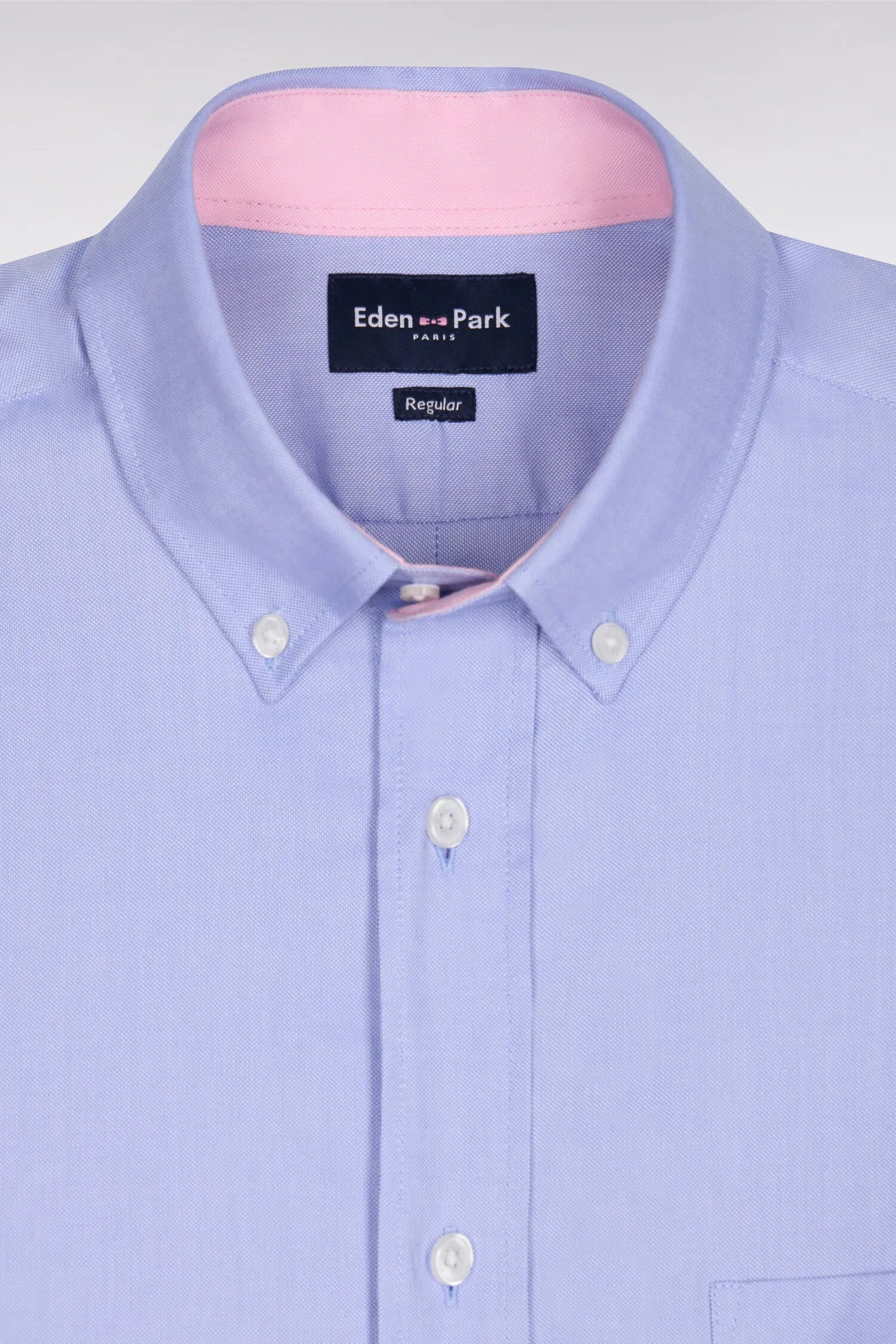 Eden Park Light Blue Men Blue Cotton Shirt SKU: PPSHICHE0020_BLM Image 06
