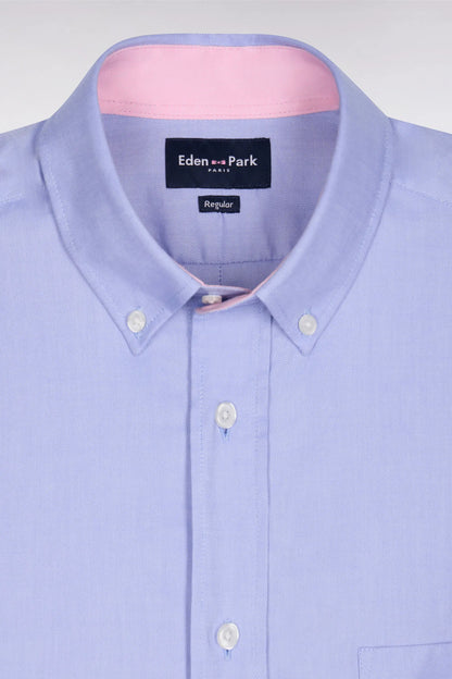 Eden Park Light Blue Men Blue Cotton Shirt SKU: PPSHICHE0020_BLM Image 06