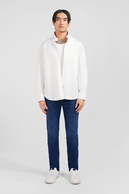 White Cotton Twill Shirt_PPSHICHE0021_BC_01