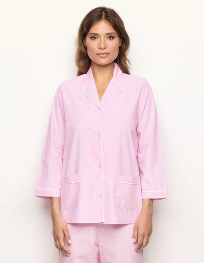Yamamay_Stripes_Long-Sleeve Shirt-Style Top with Embroidered Polka Dots Ð Daily Pajamas_PPTD183001_171_02