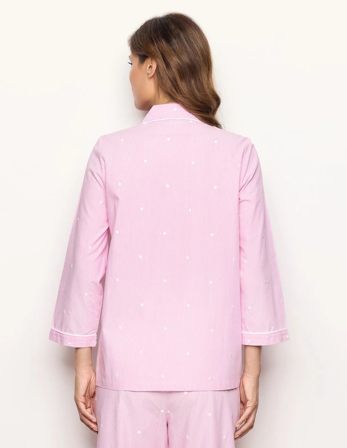 Yamamay_Stripes_Long-Sleeve Shirt-Style Top with Embroidered Polka Dots Ð Daily Pajamas_PPTD183001_171_03